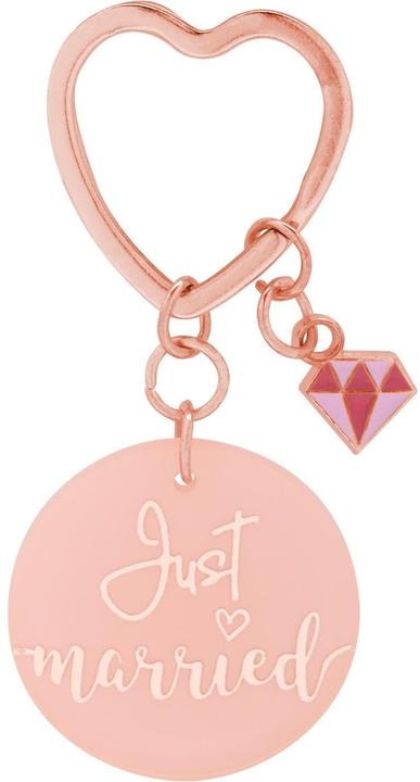 Actual product image Sheepworld Keyring Just Married Pink/Blue, 2 pieces