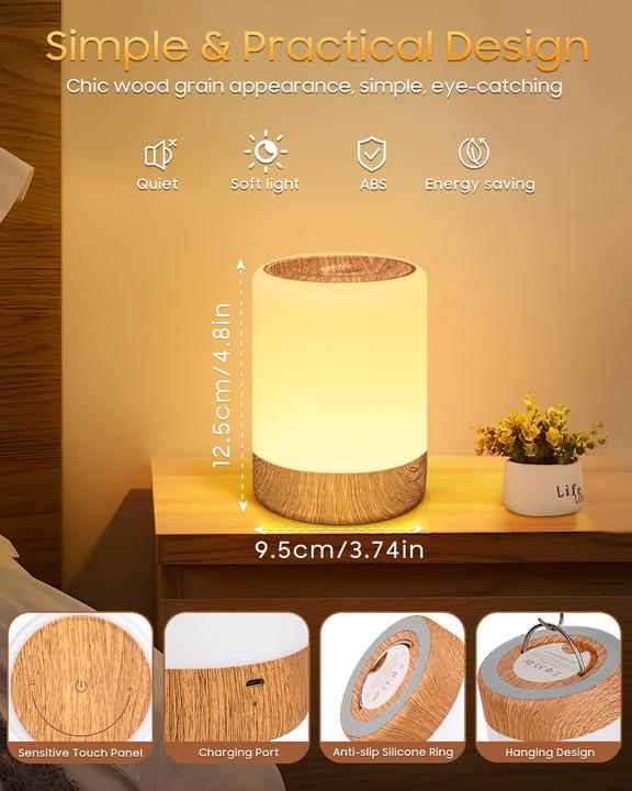 Image du produit Alopini Touch Dimmbare Nachttischlampe