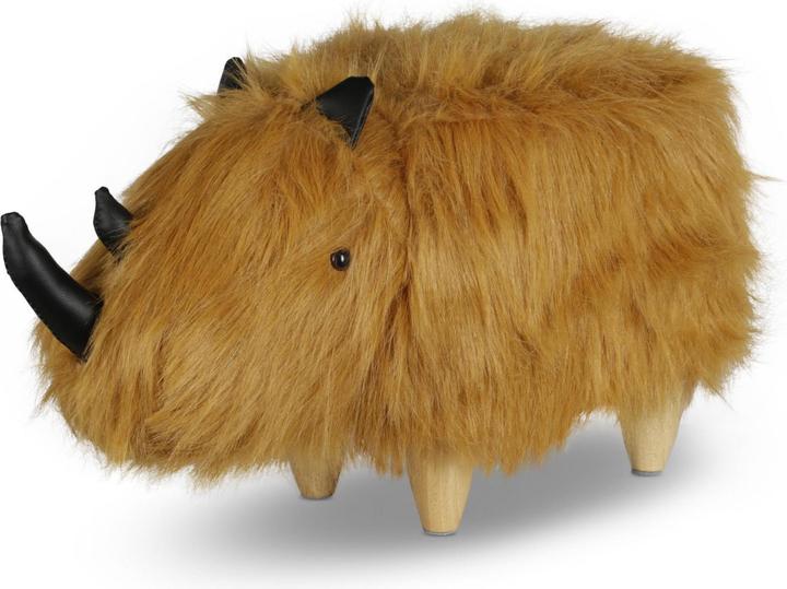 Produktbild Zoosy Kinderhocker Rhinozeros Lotta Braun (Kindersessel)