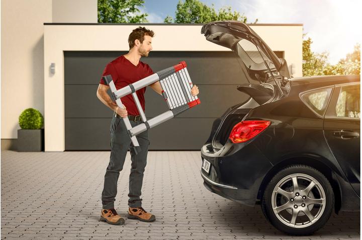 Actual product image Hailo Flexline Teleskopleiter T100 11 Stufen (Single ladder, Stepladder, 300 cm)