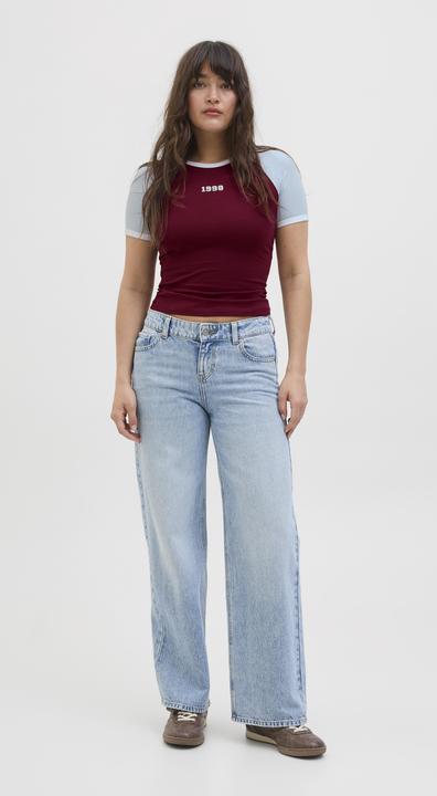 Produktbild JJXX Jxgigi Str Ss Contrast Tee Jrs Ln (M)