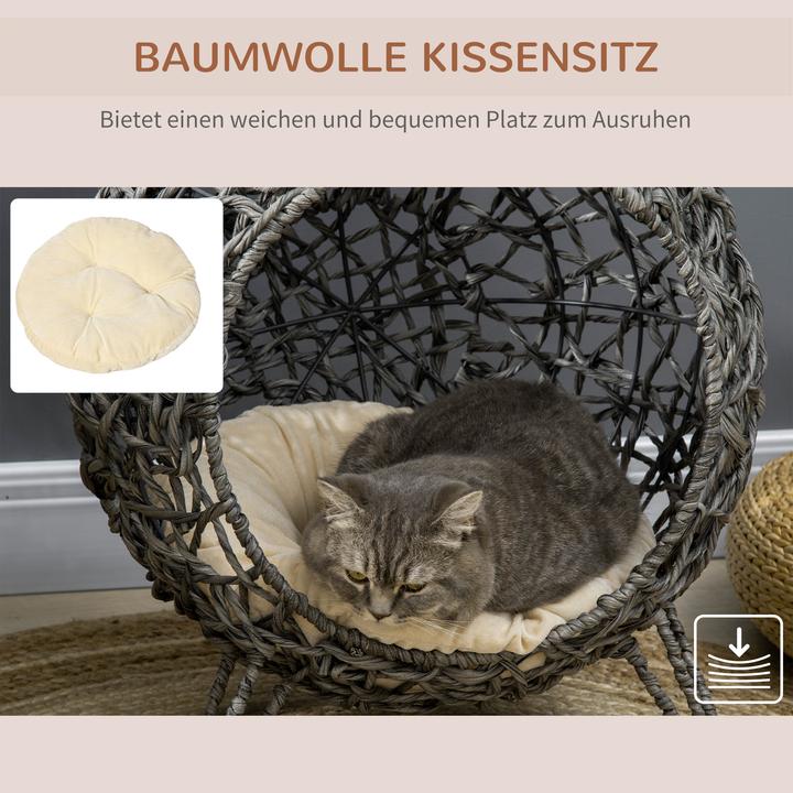 Produktbild PawHut Katzenkorb mit Kissen (Katze)