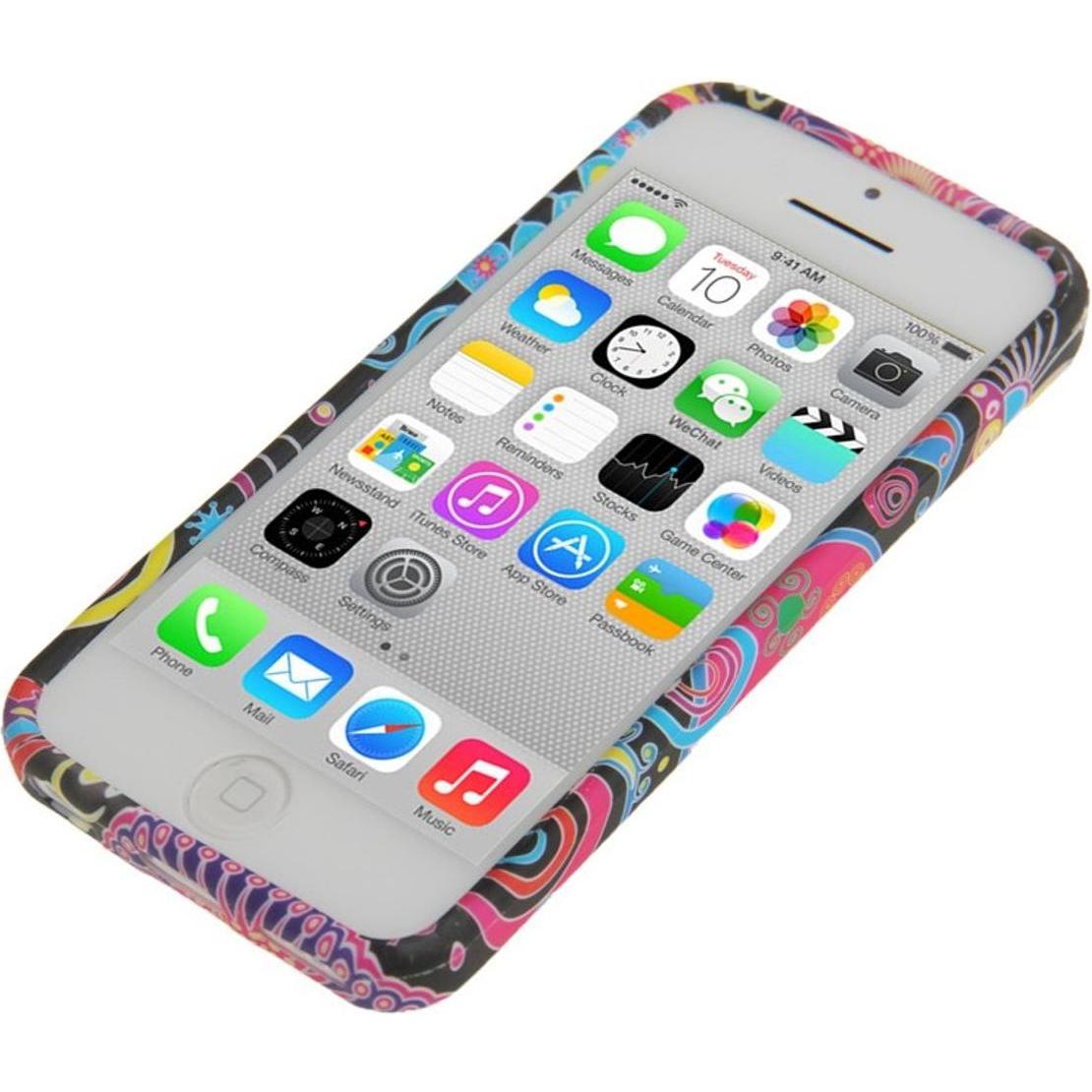 König Design Handyhülle TPU Case für Handy Apple iPhone 5C (Apple iPhone 5), Smartphone Hülle, Mehrfarbig