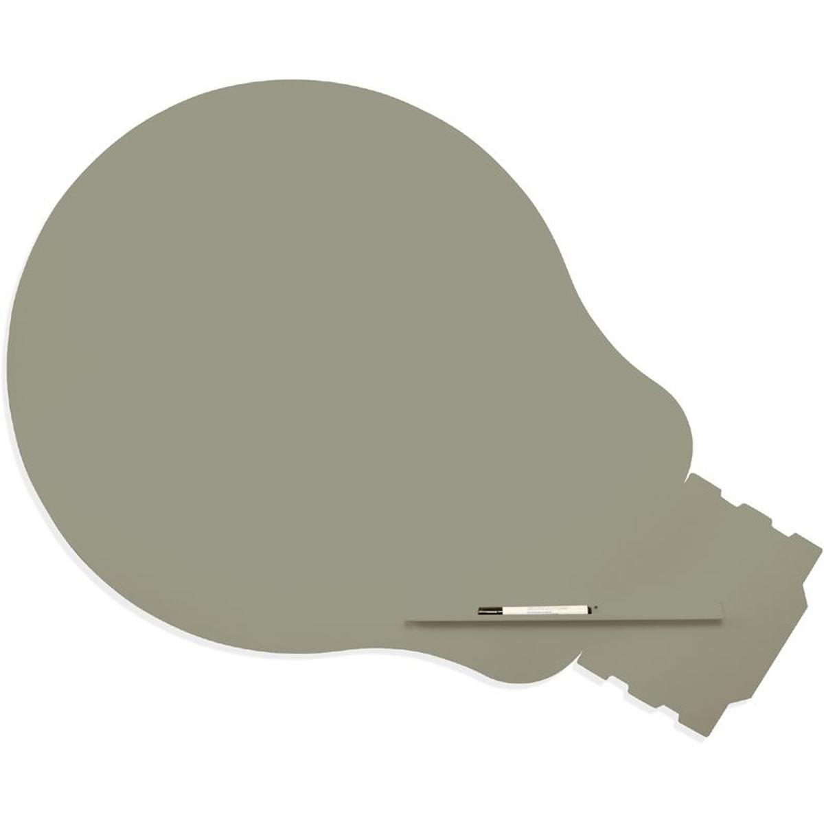 Rocada, Präsentationstafel, Symbol-Tafel Skinshape Glühbirne lackiert 75x115cm RAL 7030 steingrau (75 x 115 cm)