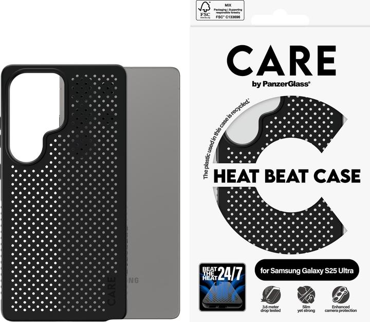 Produktbild PanzerGlass CARE by ® Feature Case Heat Beat Samsung Galaxy S 2025 Ultra, Cover, Samsung, Samsung - (Samsung Galaxy S25 Ultra)