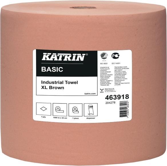 Produktbild Katrin Aftørringspapir XL brun 1-lags 32cmx1000m 1rul/kar - (1000 meter pr. karton)