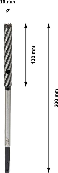 Actual product image Bosch Professional Zubehör PRO SDS plus Rebar Cutter drill bit, 16 x 120 x 300 mm (16 mm)