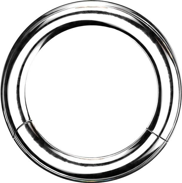 Produktbild Star Piercing Segmentring klappbar silber (ohne Messing, Chirurgenstahl 316L)