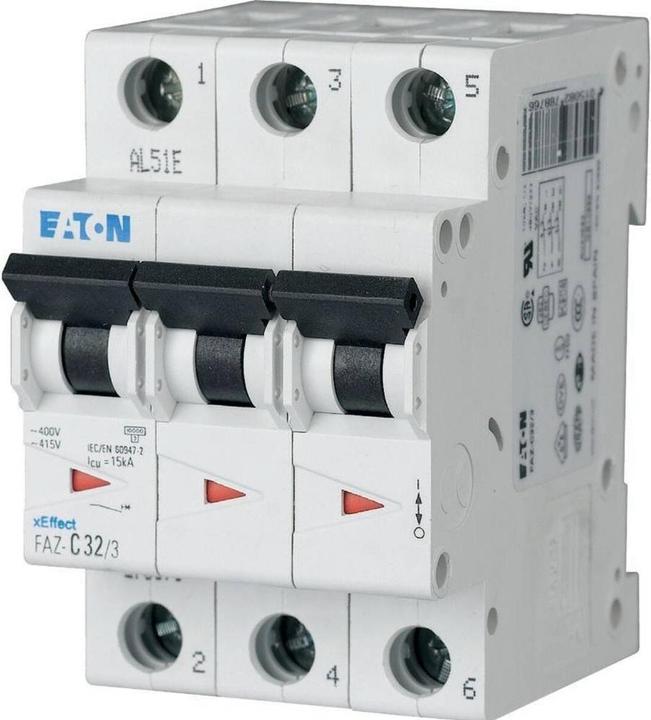 Produktbild Eaton Electric GmbH Leitungsschutzschalter B 16A 3p FAZ-B16/3