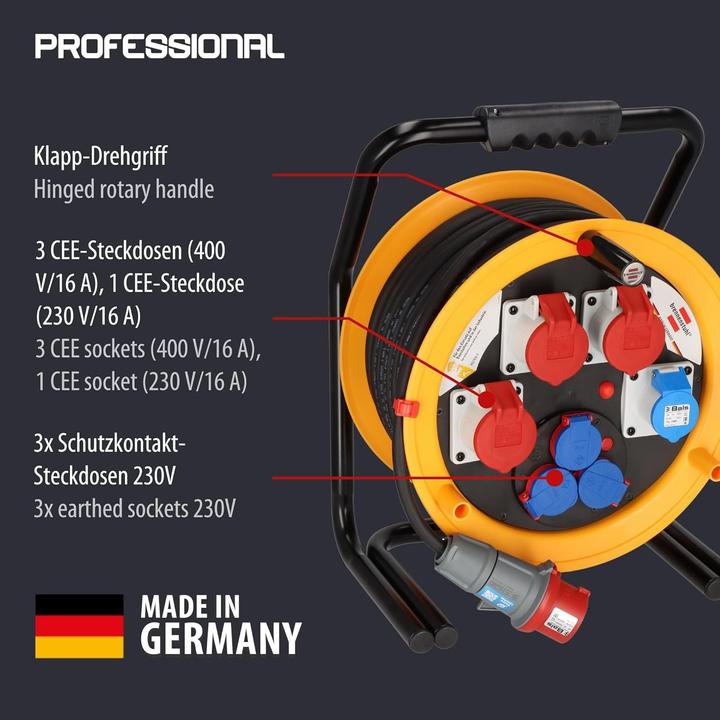 Produktbild Brennenstuhl Kabeltrommel Brobusta 380 H07RN-F5G2.5 (40 m, 2.50 mm²)
