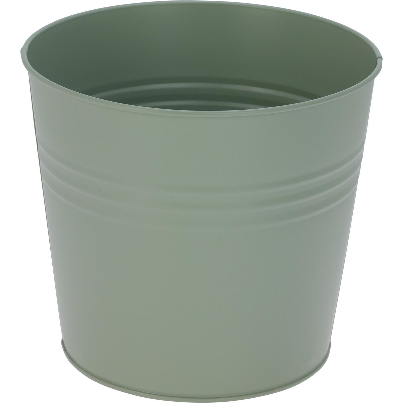Mojawo, Blumentopf, 4 Stk. Blumentopf Pflanzgefäss Balkontopf Pflanztopf verzinkt Ø13xH12cm