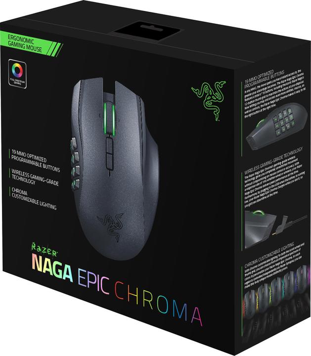 Produktbild Razer Naga Epic Chroma (Kabelgebunden, Kabellos)