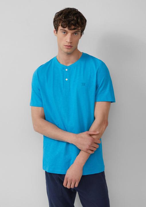 Actual product image S.Oliver T-Shirt Henley-Shirt mit Flammgarnstruktur (3XL)