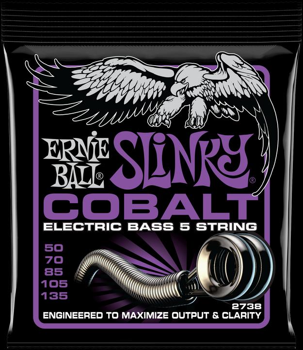 Produktbild Ernie Ball Saitensatz, E-Bass, Slinky Cobalt 5-String, Power.050-.135 (5 x, E-Bass)