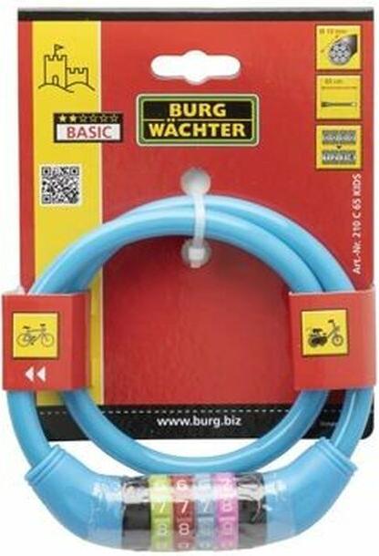 Actual product image Burg Wächter Children's bike lock (Assorted - 1 piece) (65 cm)