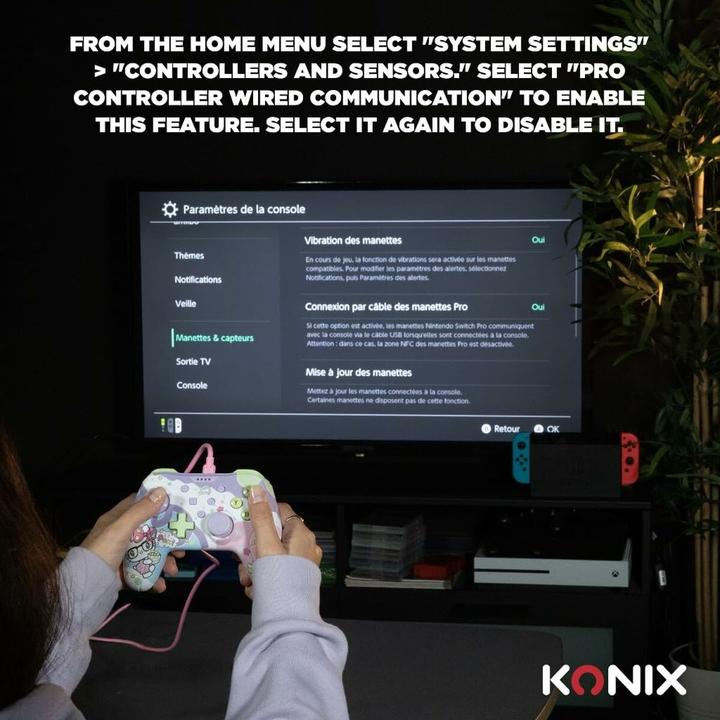 Produktbild Konix Hello Kitty Gamepad (PC, Switch, Switch Lite, Switch OLED)