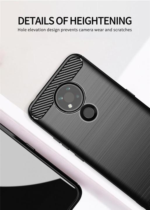 Image du produit Screenguard Étui Nokia 3.4 Carbon Brushed Soft TPU (Nokia 3.4)
