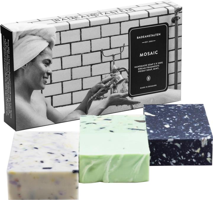Badeanstalten - Mosaic - 3 soaps, each 100g (Hartseife, 100 g)