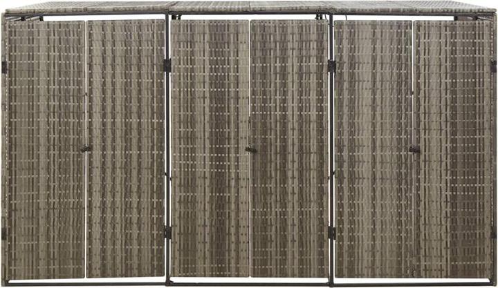 Actual product image vidaXL Mülltonnenbox für 3 Tonnen