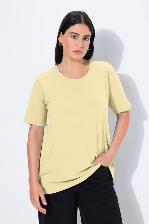 Actual product image Ulla Popken Essential Round Neck Stretch Tee (54)