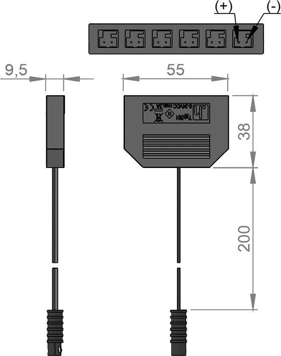 Produktbild Halemeier LED 6-fach Verteiler MP 24 V - LED 24 V