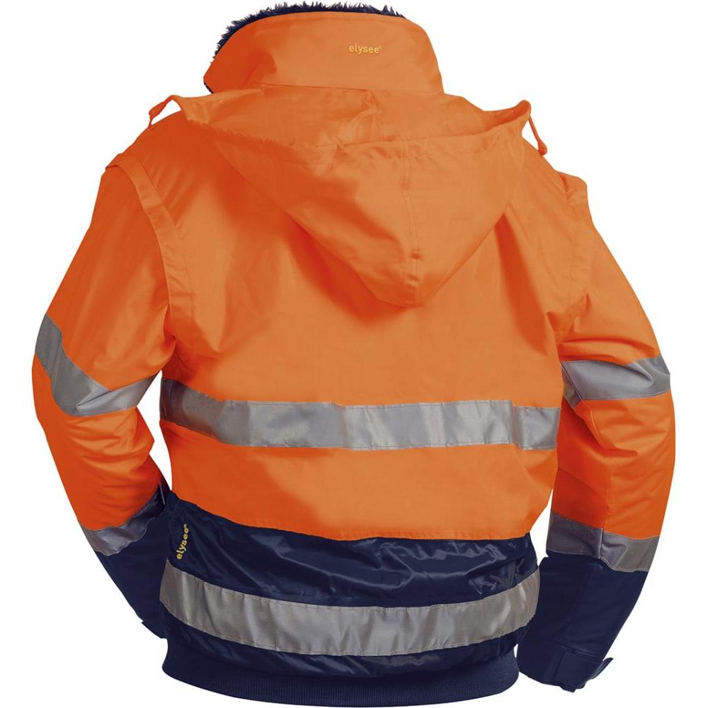 Thumbnail - Elysee, Arbeitsjacke, unisex Warnjacke VOLKER orange, marine Grösse XL (XL)