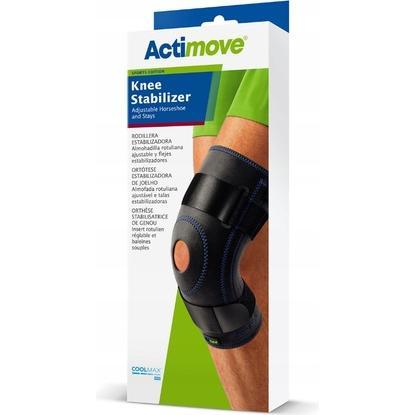 Sunflex, Bandage, Actimove Knee Stabilizer Adjustable Horseshoe And Stays - Black, Size L (L)