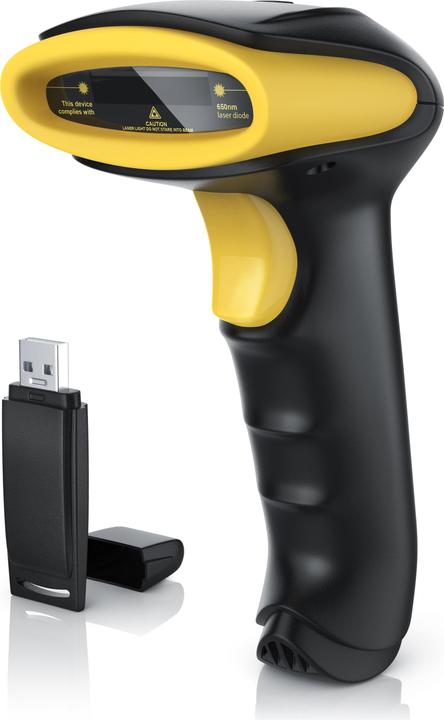Actual product image Aplic Barcode Scanner Wireless - 2.4 Ghz wireless laser handheld scanner, handheld reader USB, 6 scan