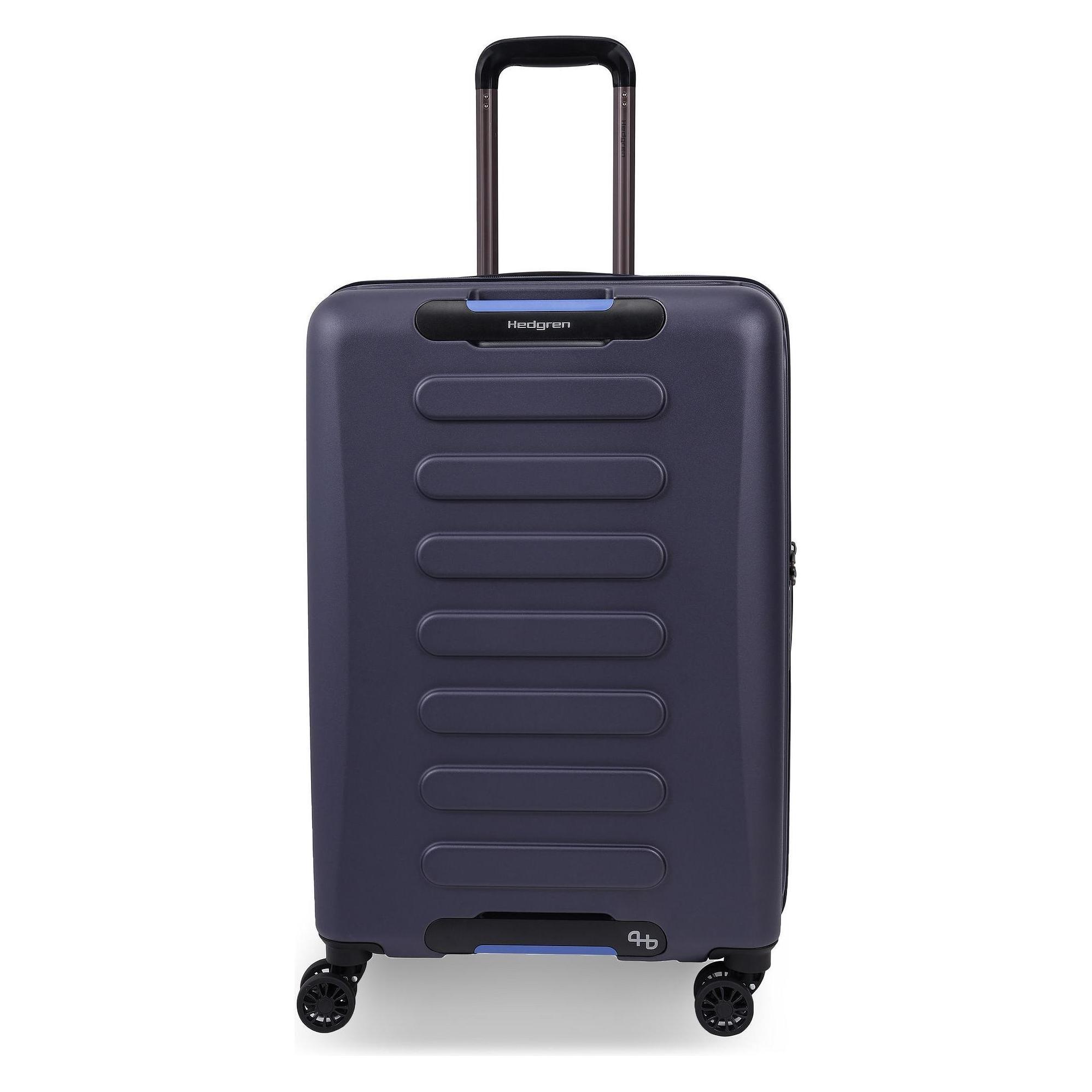 Hedgren, Koffer, Comby Grip 4-wiel Trolley M 65 Cm Met Uitbreidingsvouw, Blauw, (74 l)