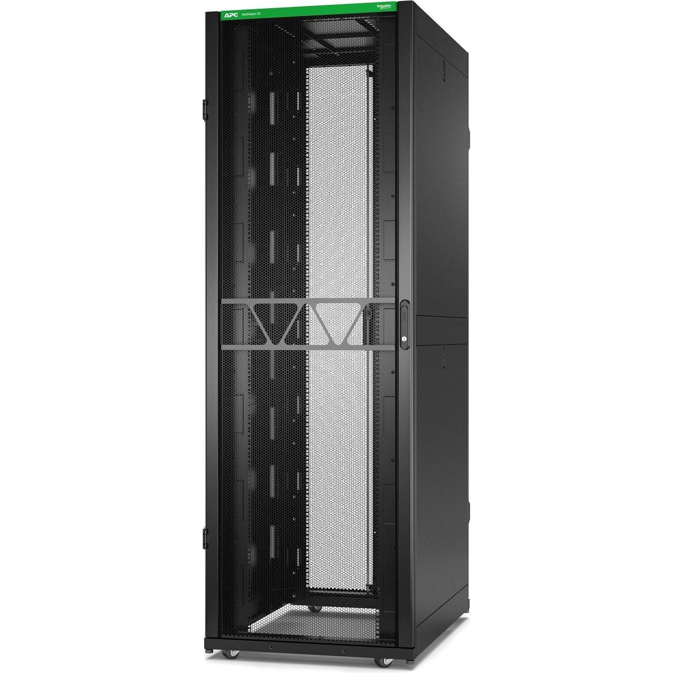 Thumbnail - APC NetShelter SX Server Rack Gen 2 48U 2258H x 750W x 1070D mm w/ Sides Black (48 HE, 19 Zoll Rack), Serverschrank, Sch...