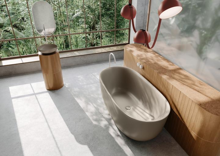 Produktbild Kaldewei MEISTERSTÜCK OYO DUO Mod. 1051-4034, freistehende Badewanne, 1730x820mm, mit Überlauf (173 cm, 82 cm)