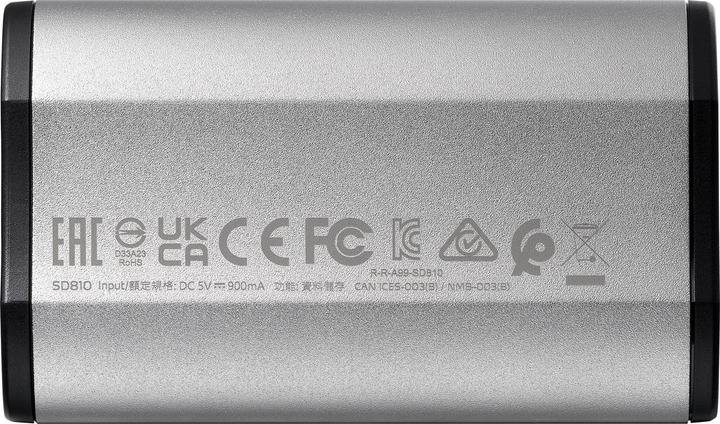 Actual product image Adata Dysk SSD External SD810 USB3.2C /s Silver (4 TB)