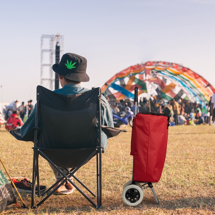 Immagine prodotto Relaxdays Carrello portaspesa, pieghevole