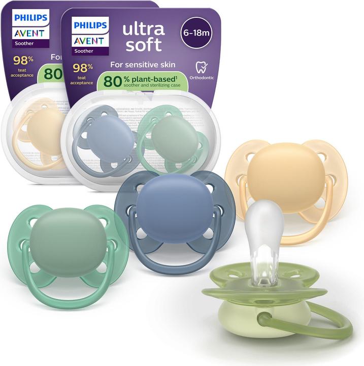 Philips Avent Pacifier SCF091/53 ultra soft (4x, 6 - 18 Maanden)