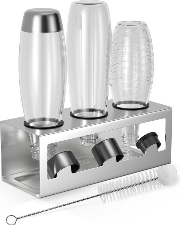 Hommand Flaschenhalter Abtropfgestell für SodaStream & Emil Flaschen