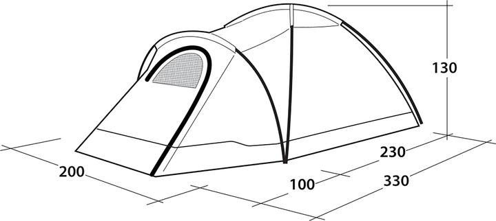Immagine prodotto Outwell Cloud 3 (Tenda a cupola, 5.20 kg, 3 persone)