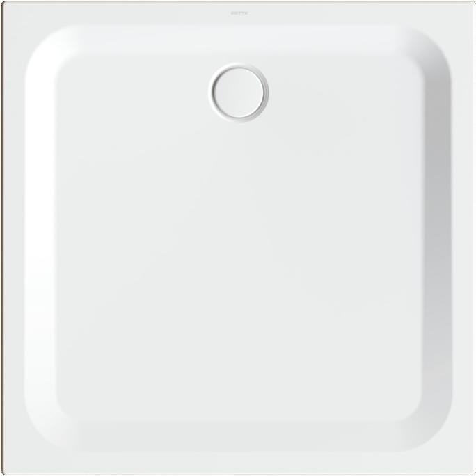 Bette, Duschwanne, Ultra Rechteck-Duschwanne 1100x1100x35mm, mit Glasur Plus, 8743