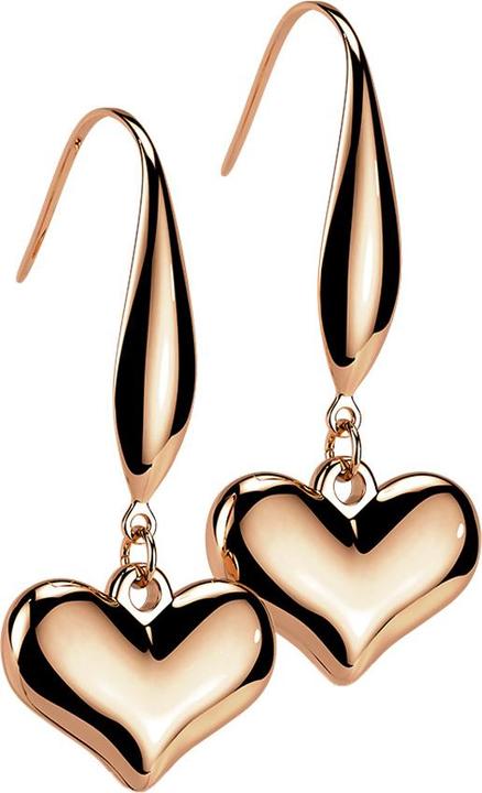 Immagine prodotto Star Piercing Orecchino con ciondolo a cuore in oro rosa (senza ottone, Acciaio chirurgico 316L)