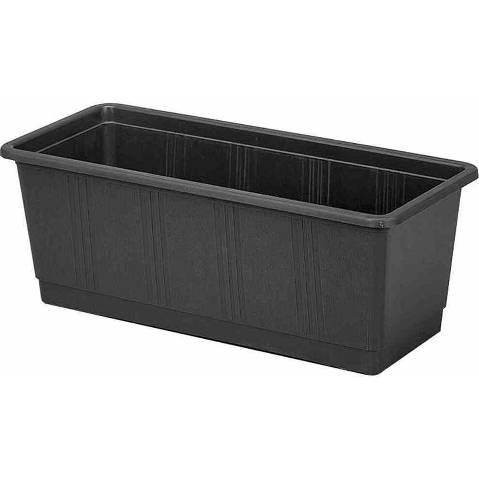 Geli, Blumentopf, Blumenkasten Standard Kunststoff 100x17x14 cm anthrazit (18 cm)