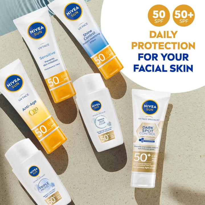 Actual product image NIVEA Sun Dark Spot Control Sun Fluid (SPF 50+, 40 ml)