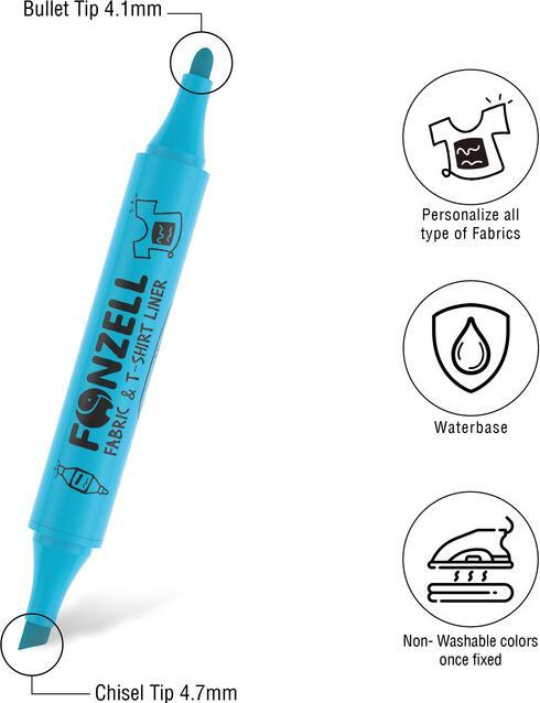 Produktbild Fonzell Textil Marker Creative Dual (12x)