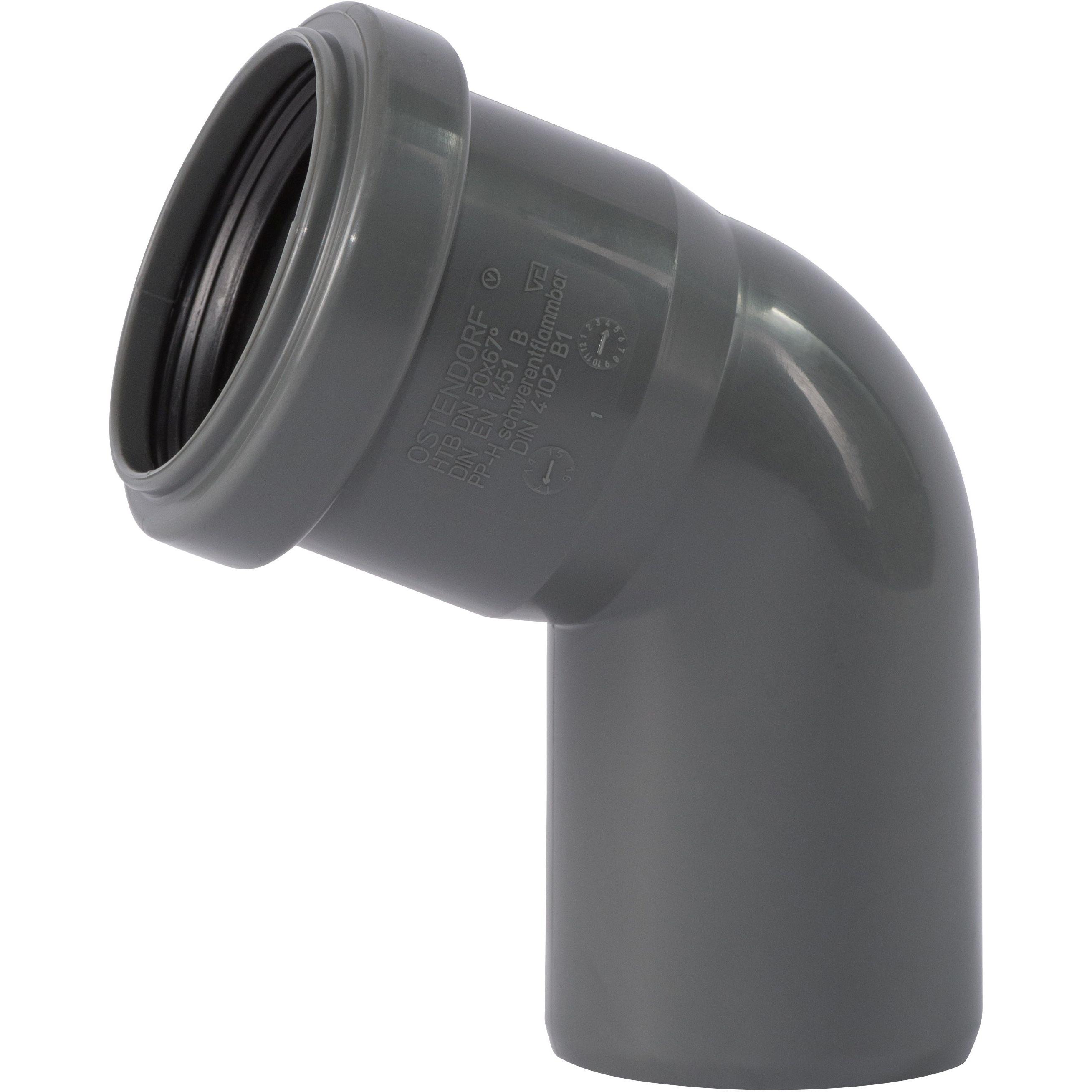 Csdk SL, Zubehör Sanitärinstallation, HT Safe bøjn. 50mm 67grHurtigere og nemmere montering med de nye patenterede taetn...