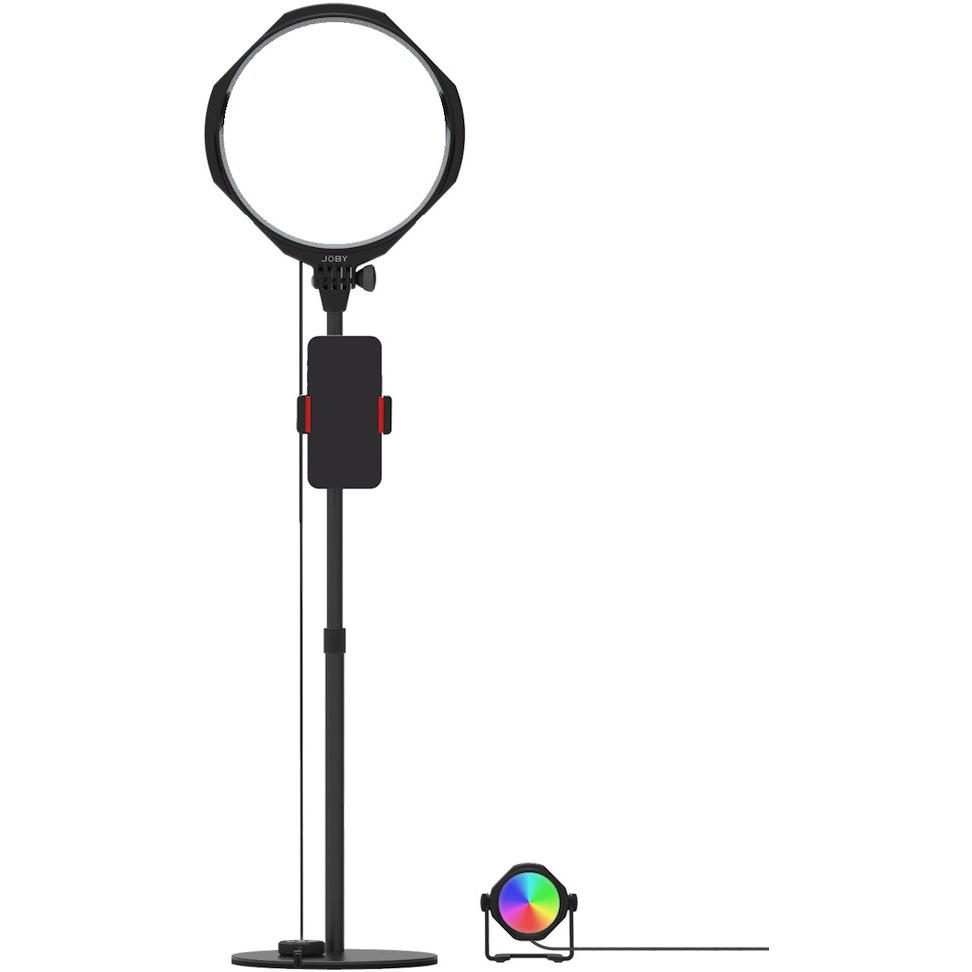 Joby Beamo Studio Deluxe Kit (Flächenleuchte, Stableuchte, Studioleuchte, Videoleuchte), Dauerlicht, Mehrfarbig, Schwarz