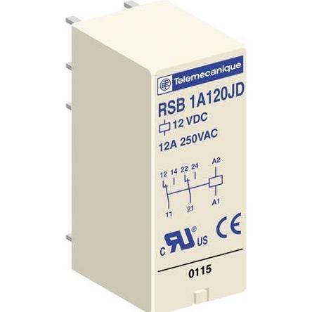 Thumbnail - 10x Schneider Electric Interface-Relais Zelio RSB 24Vdc 12A, Relais