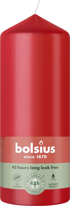 Actual product image Bolsius Candle, cylindrical, 15/5.8 cm, red (1 pcs.)
