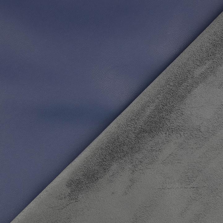 Actual product image Stoffrestposten Garment leather - Jeans blue - Minimum quantity: 1 metre