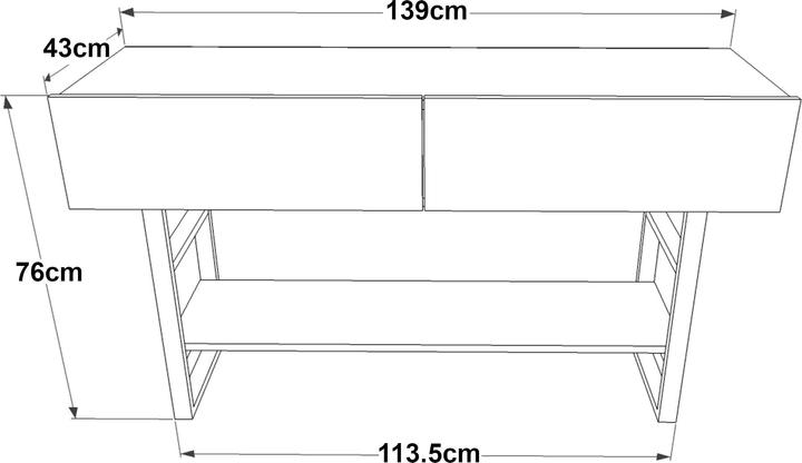 Produktbild En.Casa Lappeenranta (139 x 43 x 76 cm)