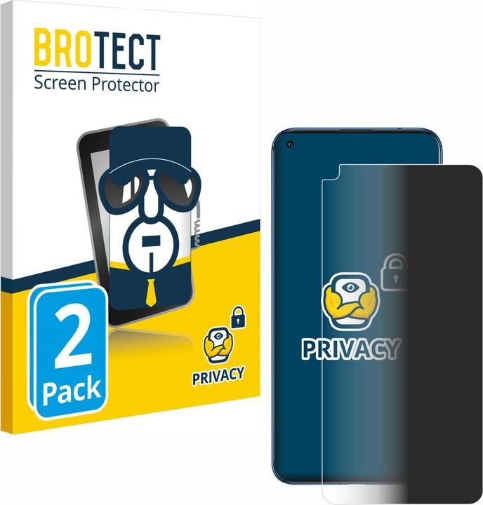 Actual product image BROTECT Anti-spy privacy film Blue light protection film (2 Piece, Huawei Nova 5T)