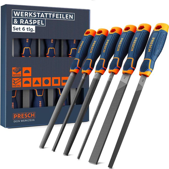 Actual product image Presch 6-teiliges Feilenset mit Hiebnummer 2 (Cut 2)