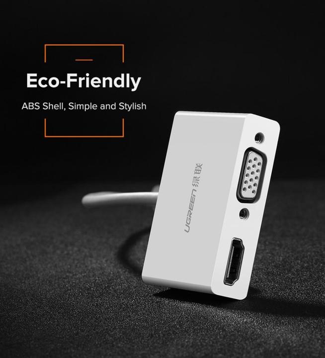 Image du produit Ugreen Adaptateur USB-C vers HDMI + VGA (USB, 3 cm)